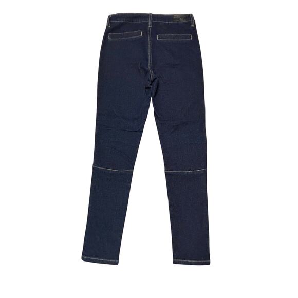 PTCL Ethikal Brand Moto Stitched Skinny Ankle Jeans Size 26 Blue Mid Rise Casual - Picture 4 of 9